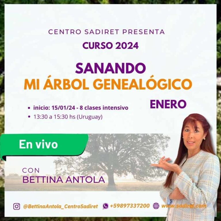 Curso «Sanando mi árbol genealógico» INTENSIVO EN VIVO (árbol nivel 1 enero)